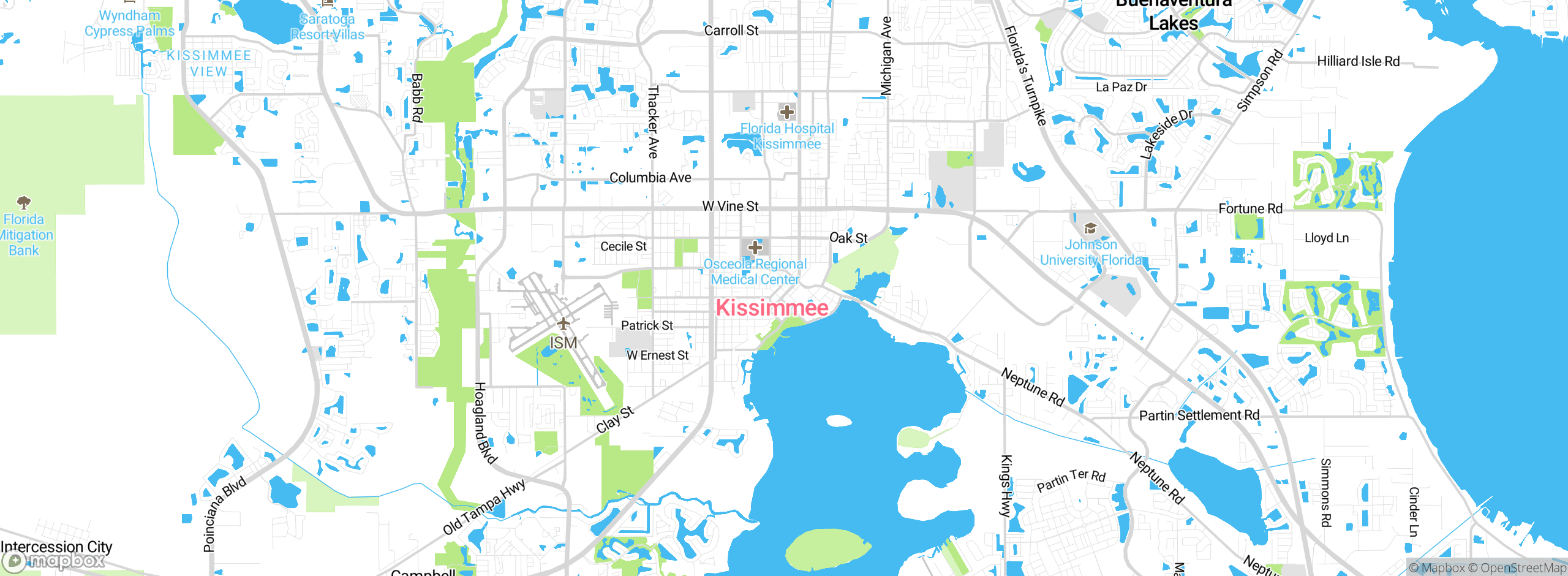 Map showing approximate location