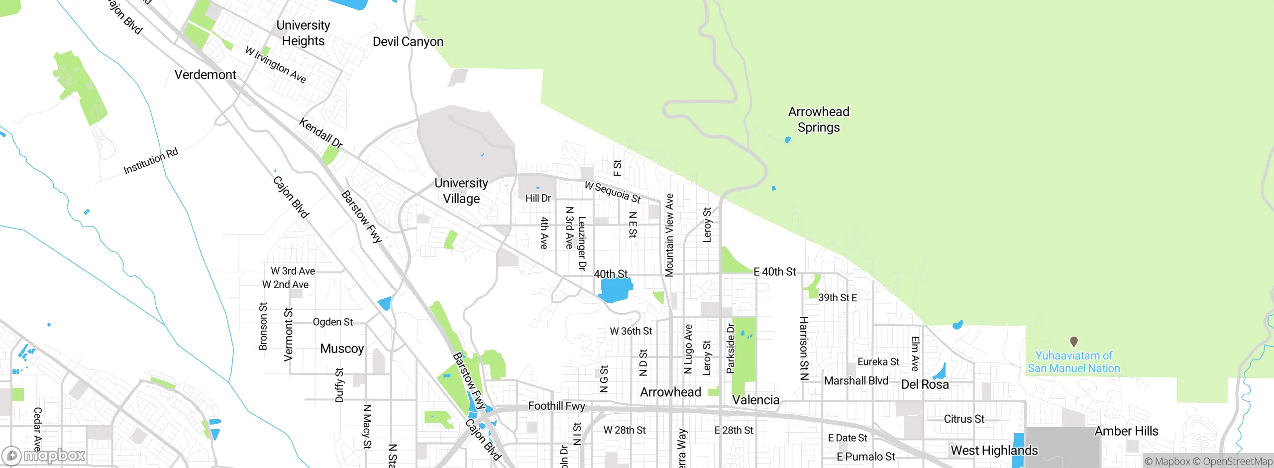 Map showing approximate location