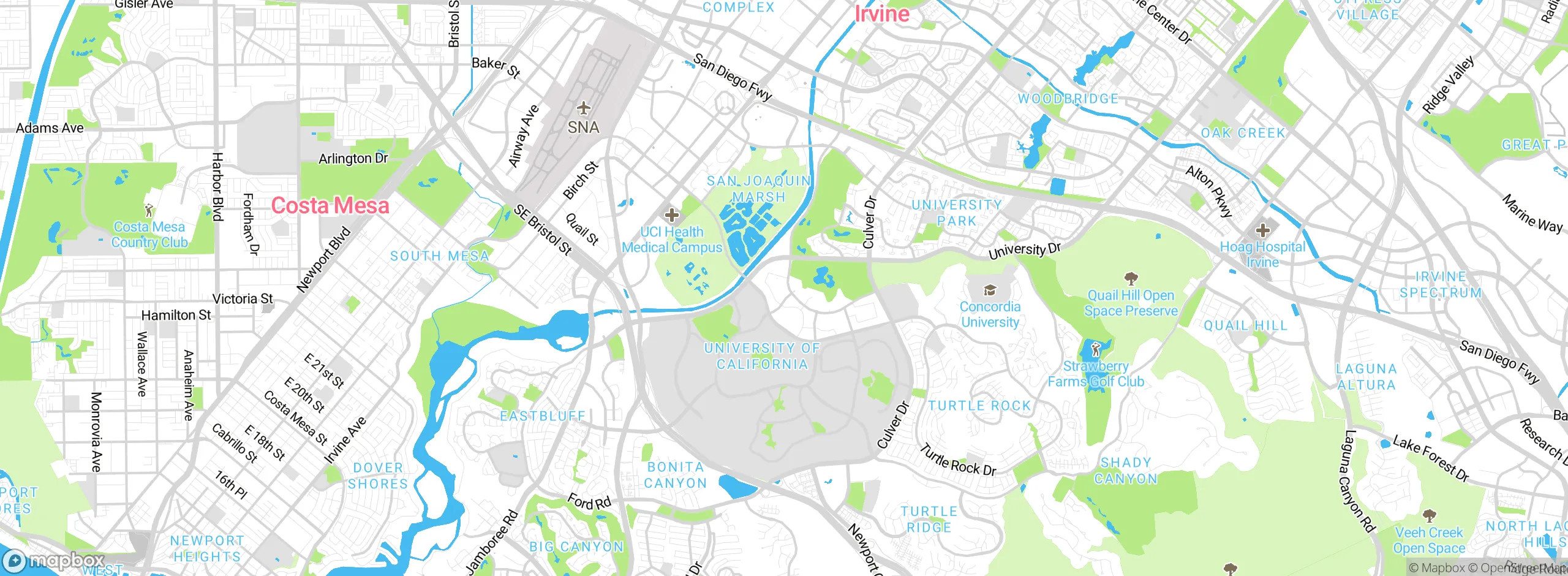 Map showing approximate location
