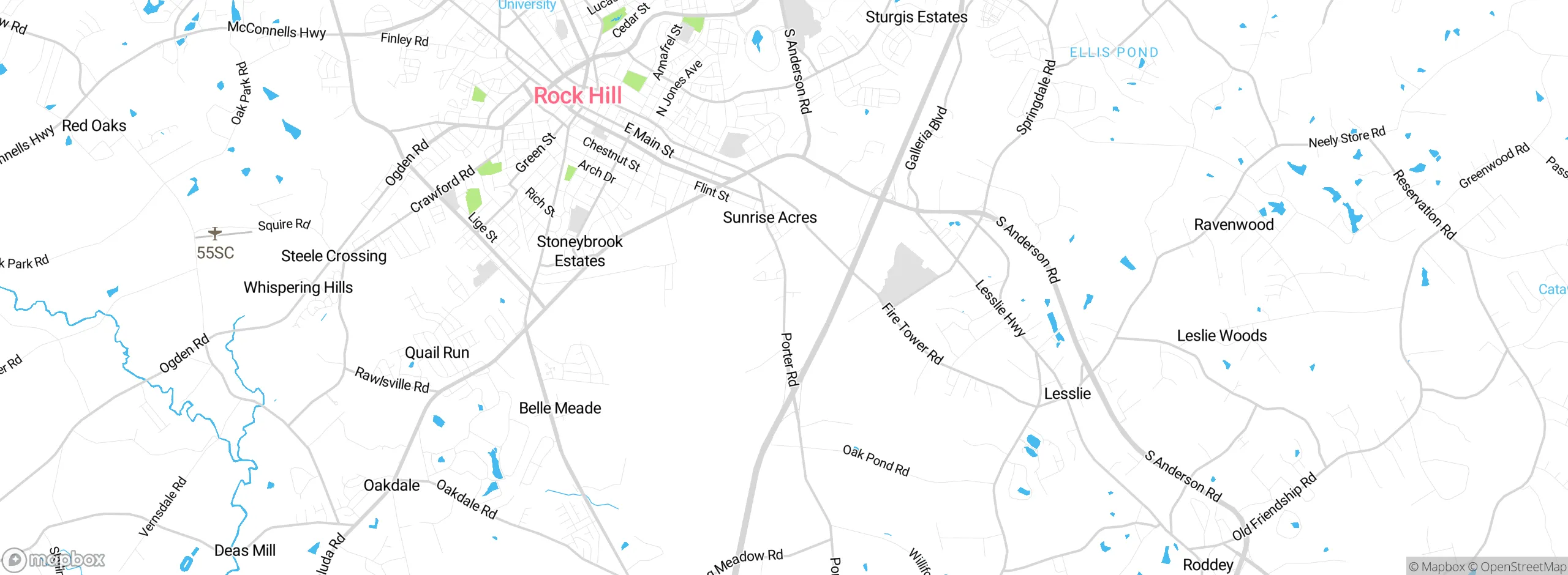 Map showing approximate location