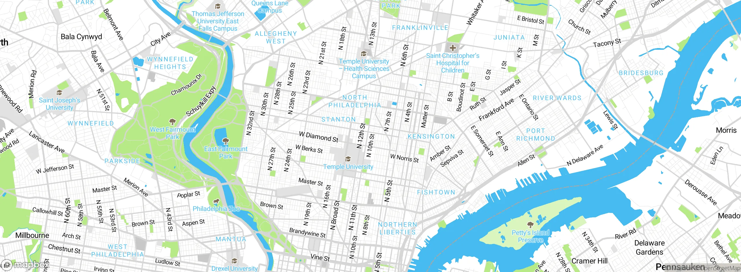 Map showing approximate location