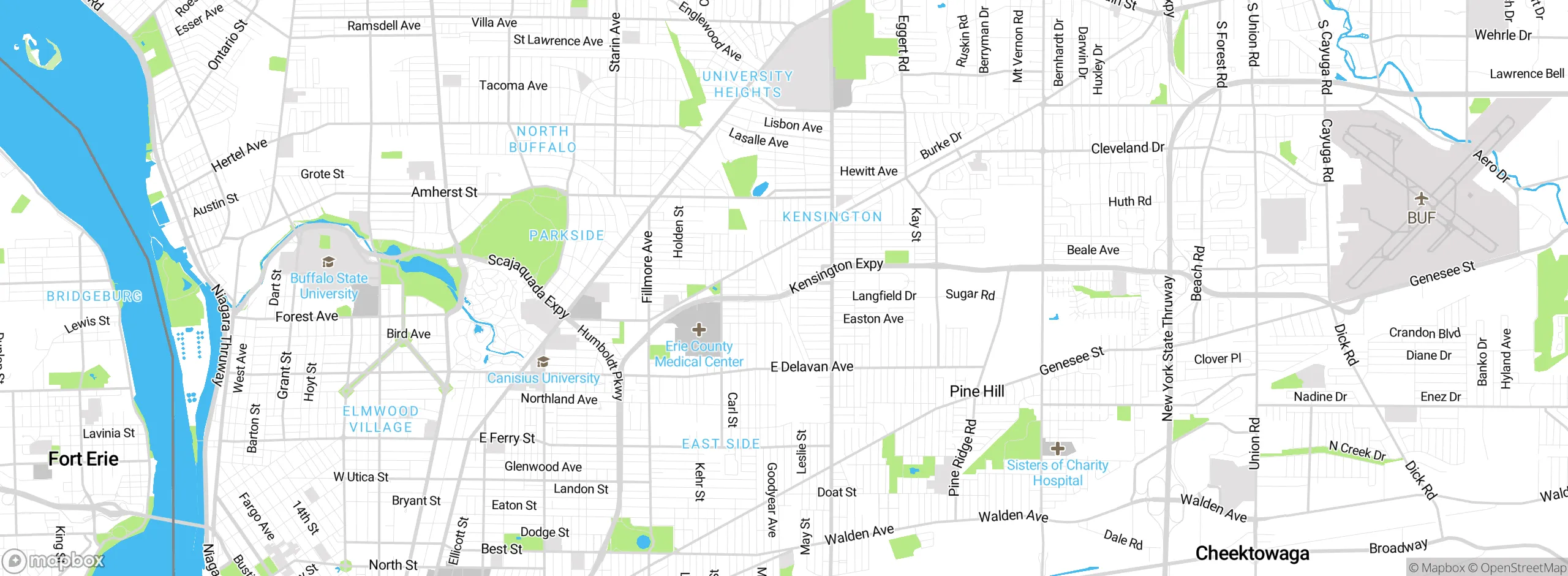 Map showing approximate location