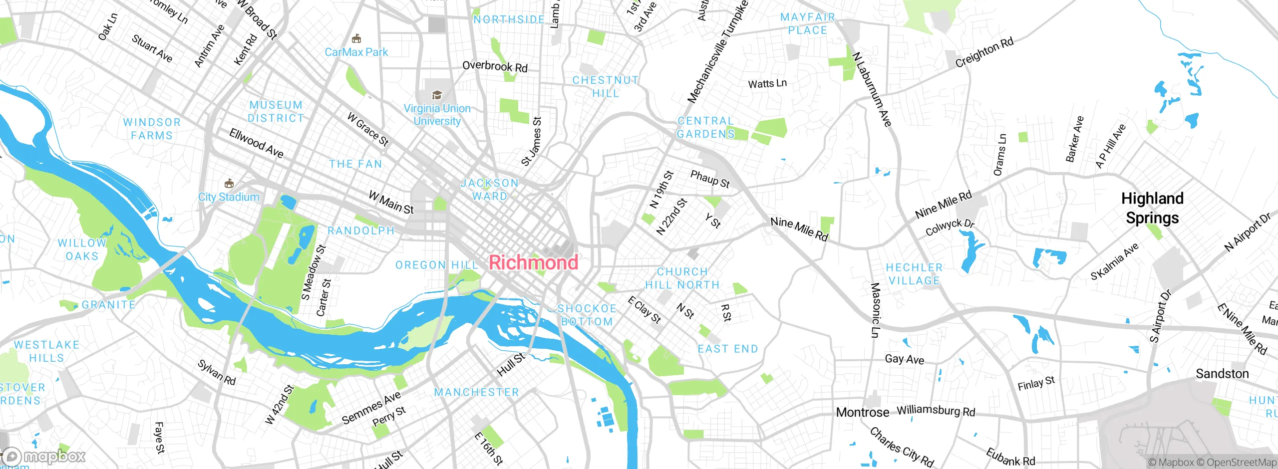 Map showing approximate location