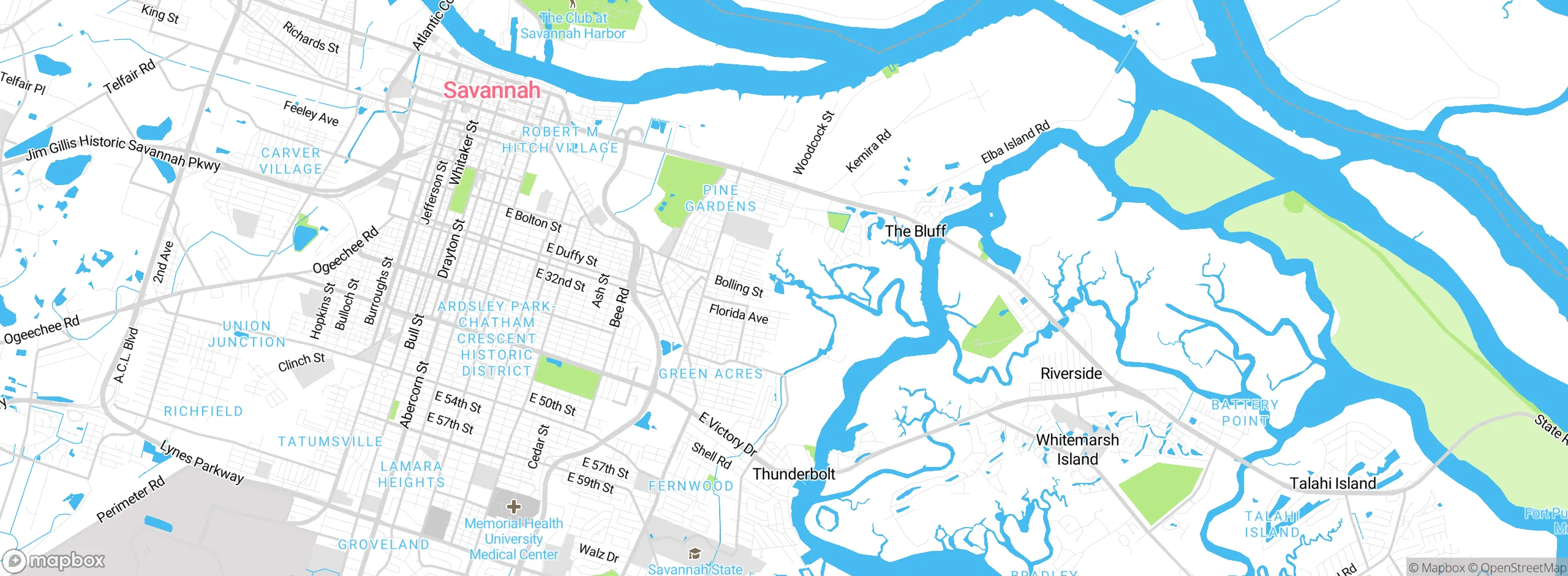 Map showing approximate location