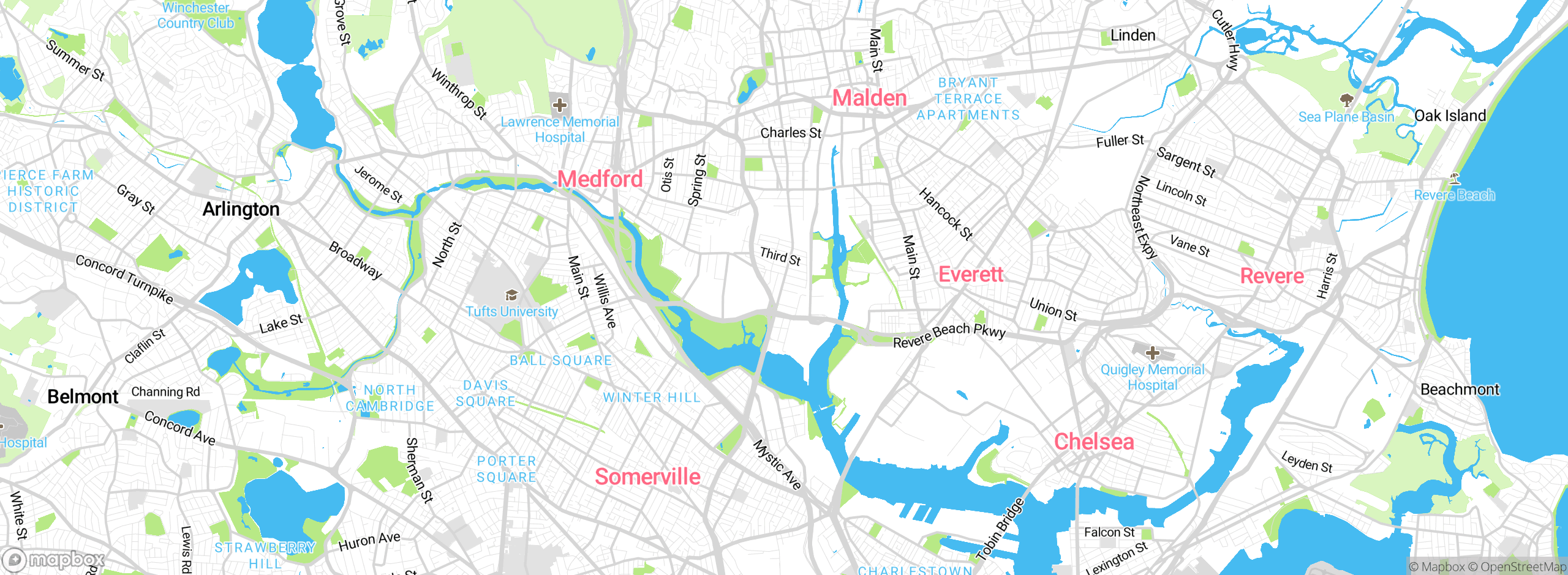 Map showing approximate location