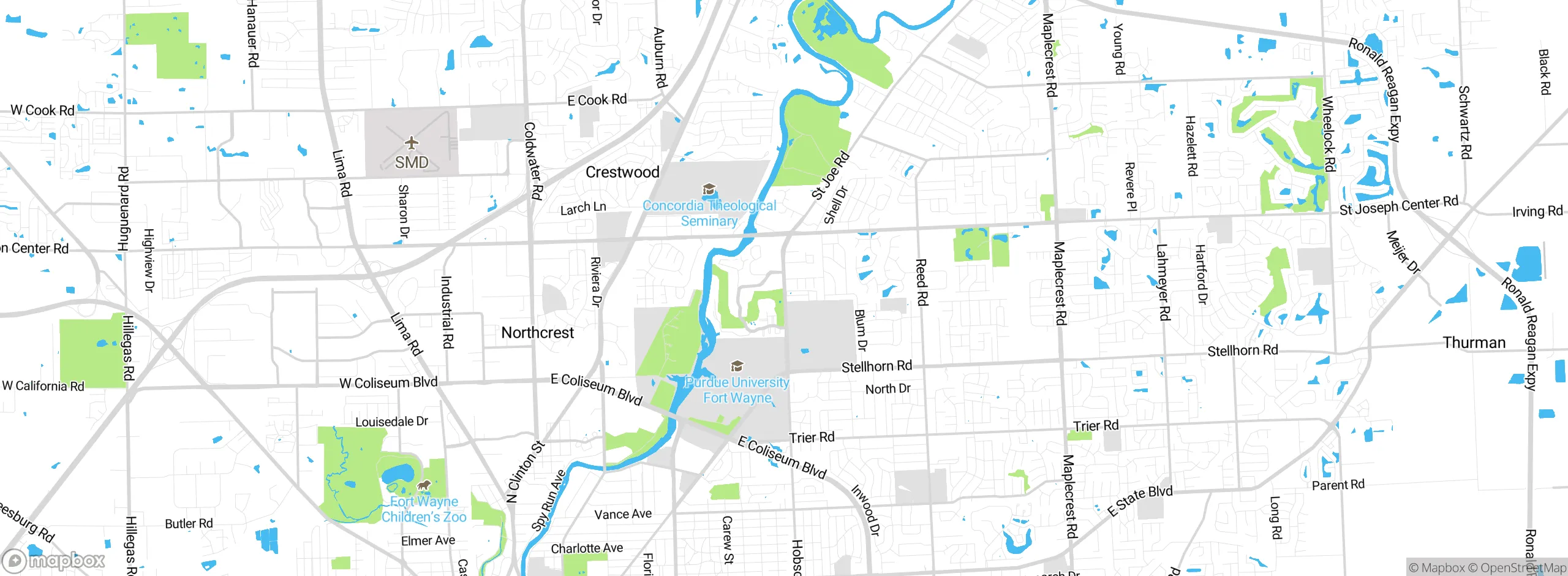 Map showing approximate location