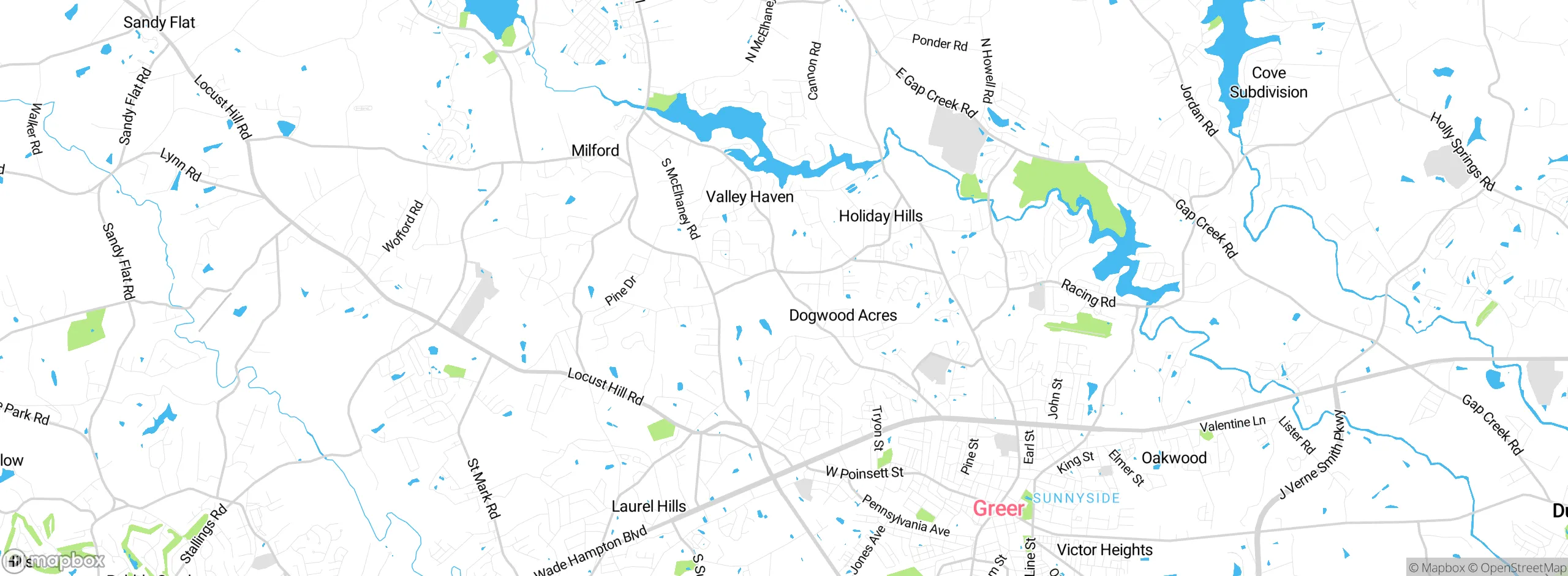 Map showing approximate location