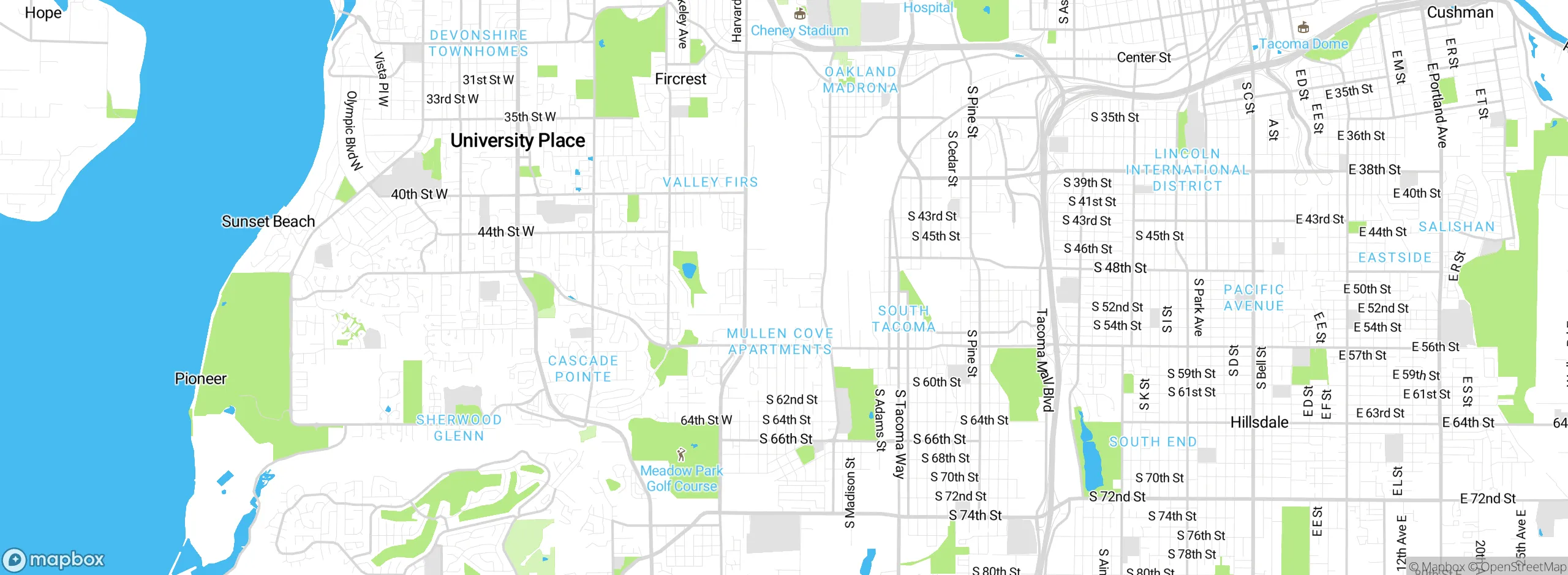 Map showing approximate location