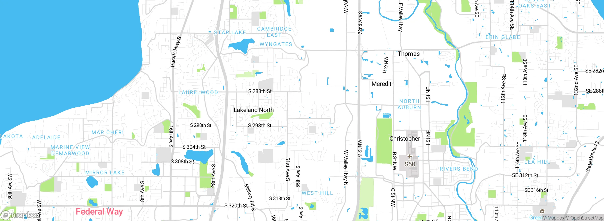 Map showing approximate location