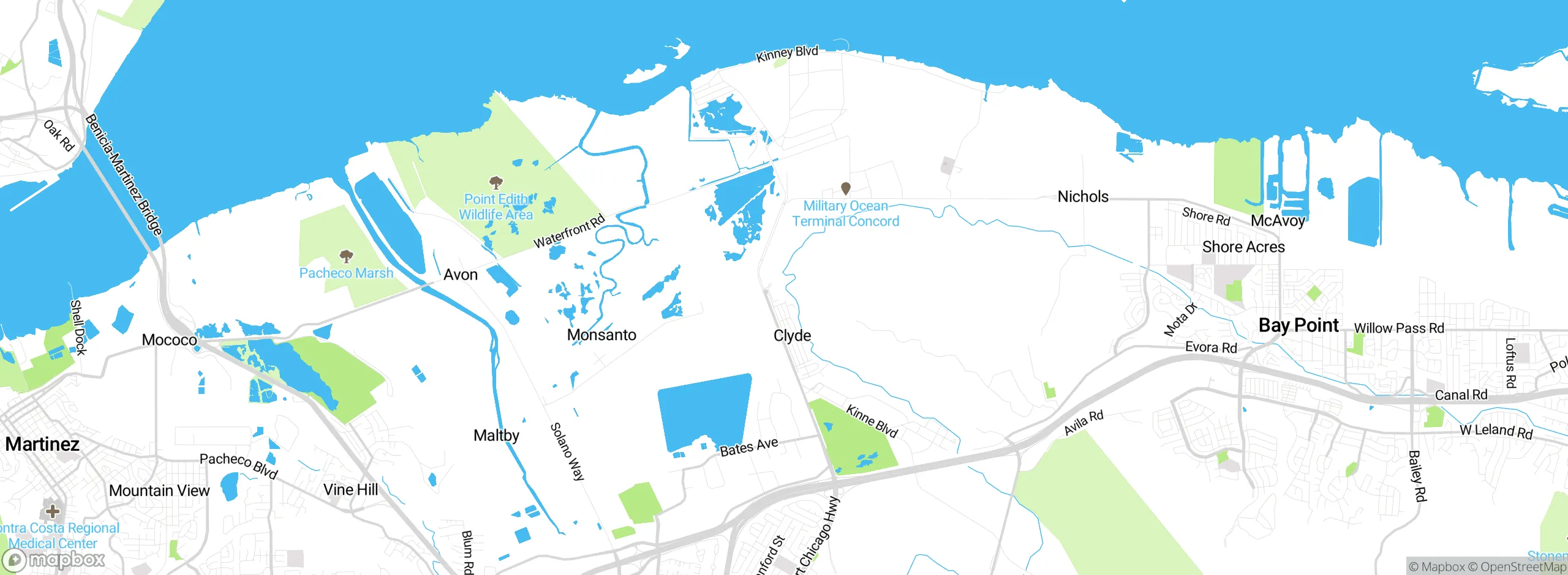 Map showing approximate location