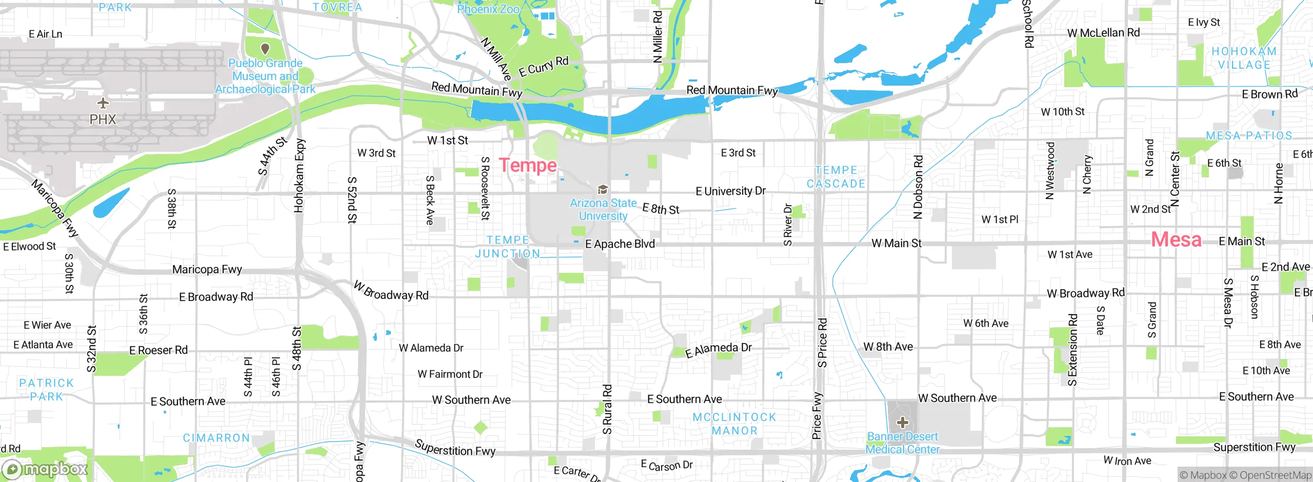 Map showing approximate location
