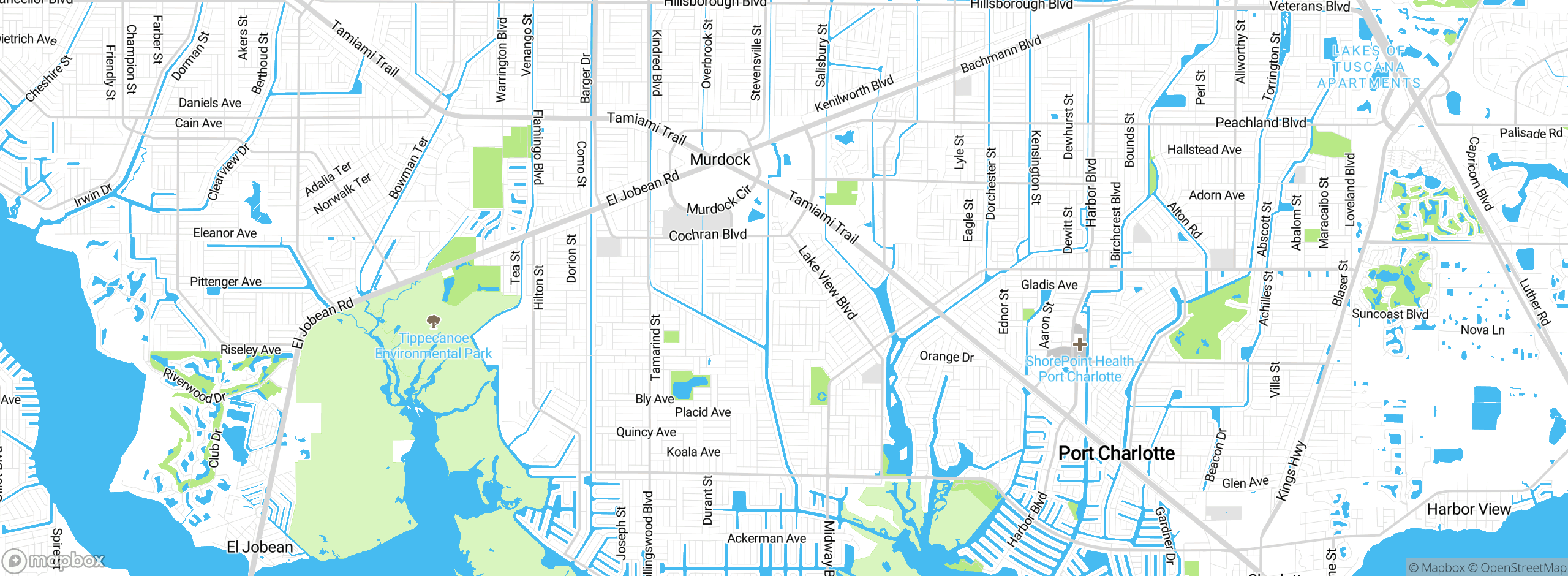 Map showing approximate location
