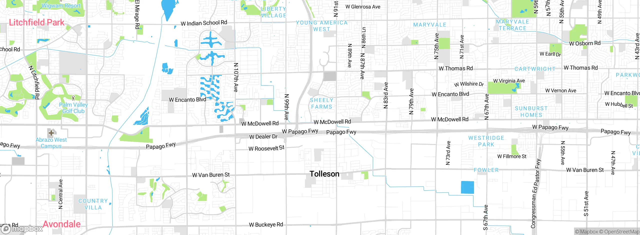 Map showing approximate location