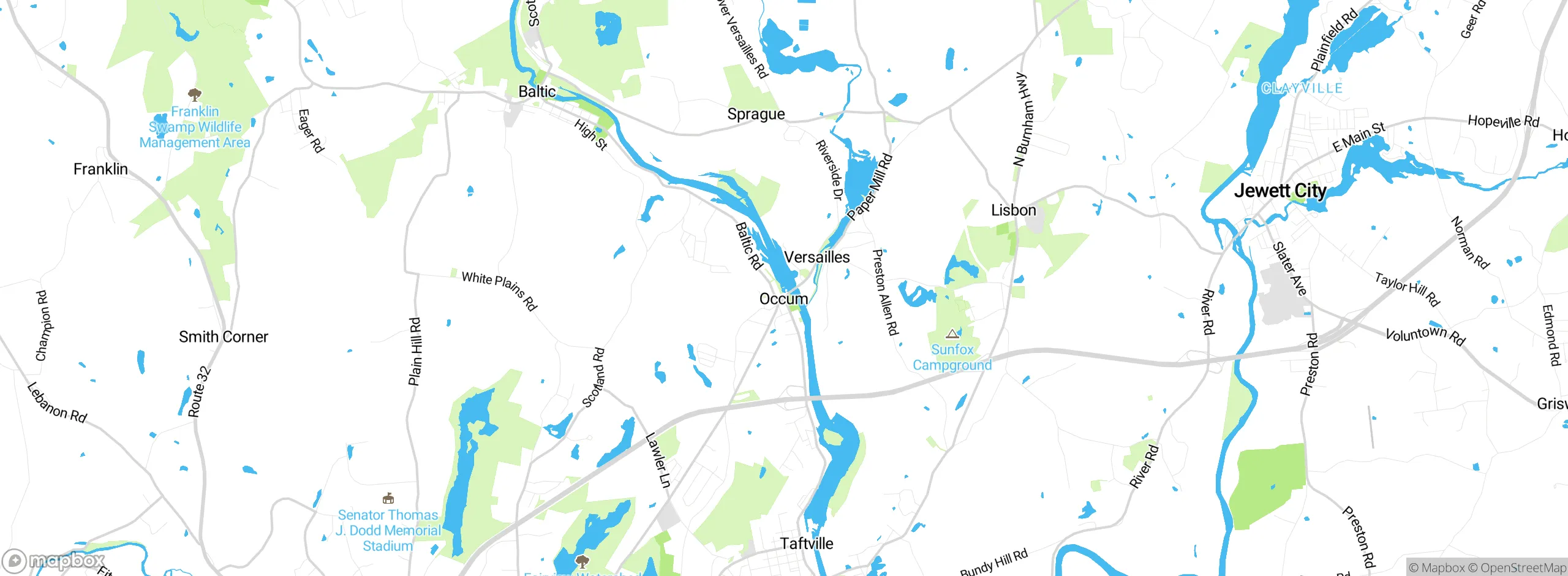 Map showing approximate location