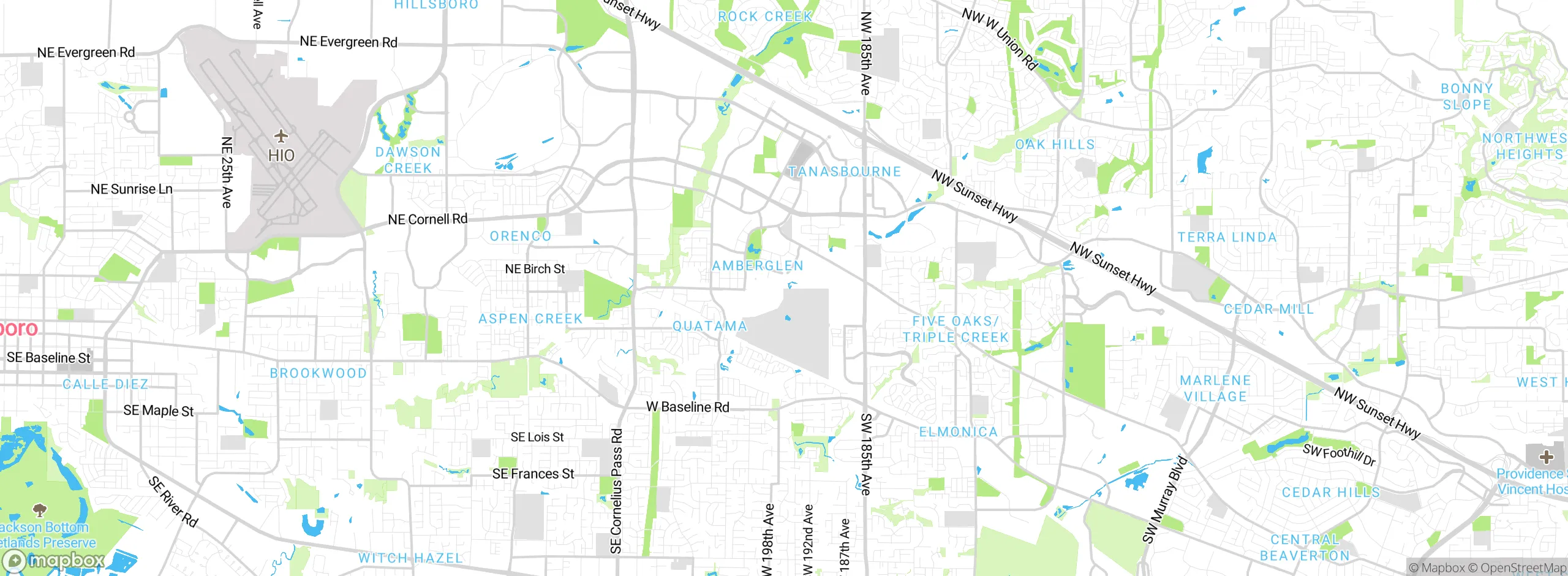 Map showing approximate location