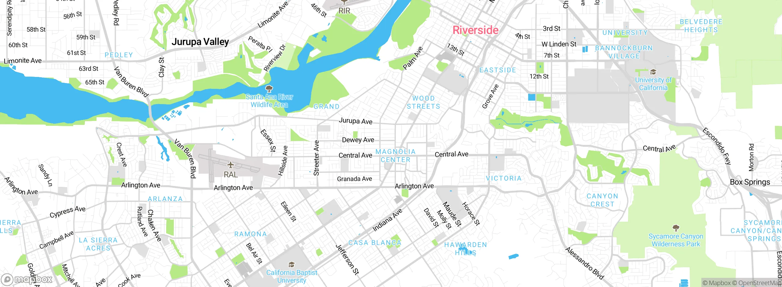 Map showing approximate location