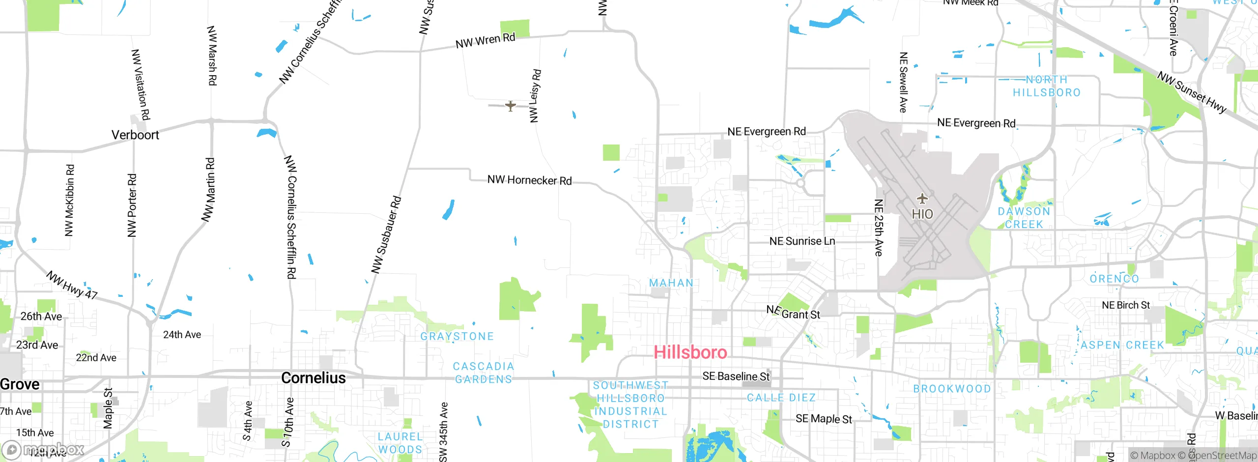 Map showing approximate location