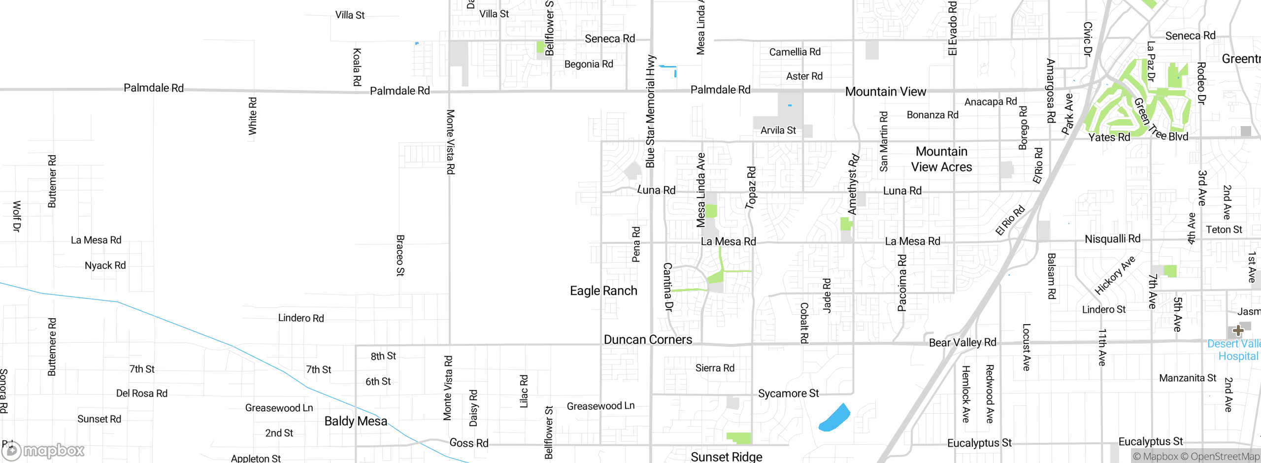 Map showing approximate location