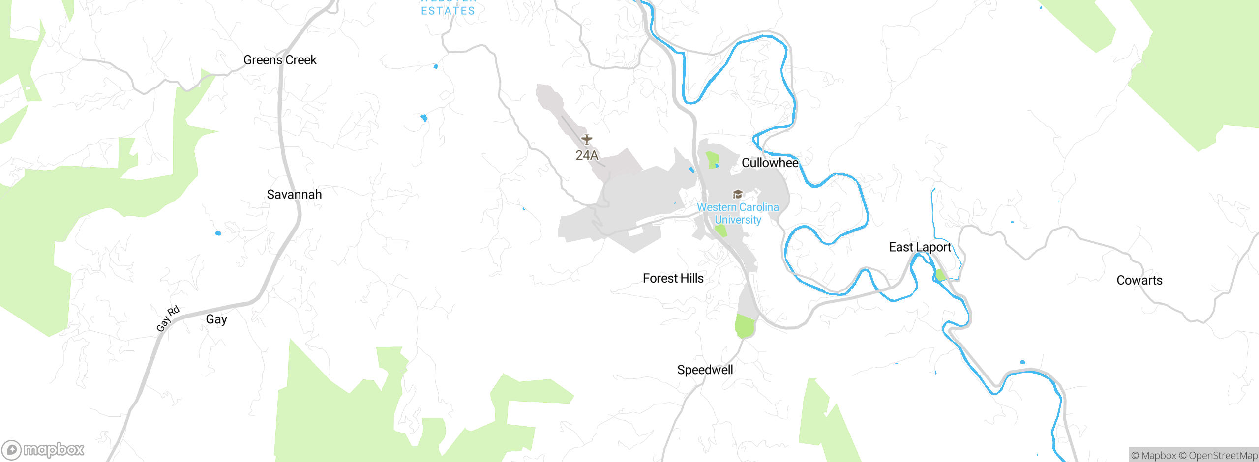 Map showing approximate location