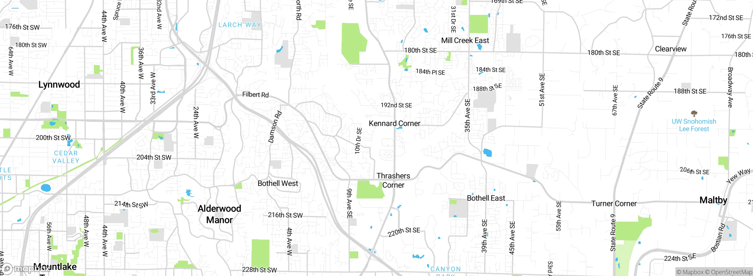Map showing approximate location