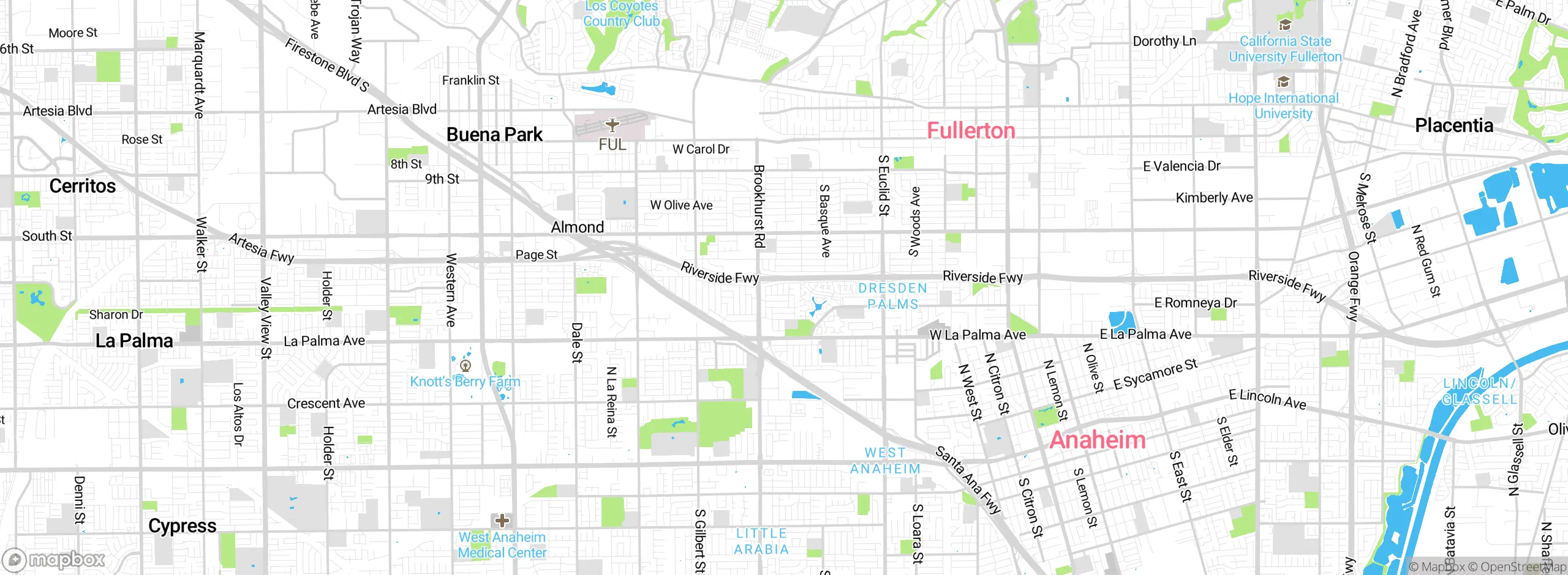 Map showing approximate location