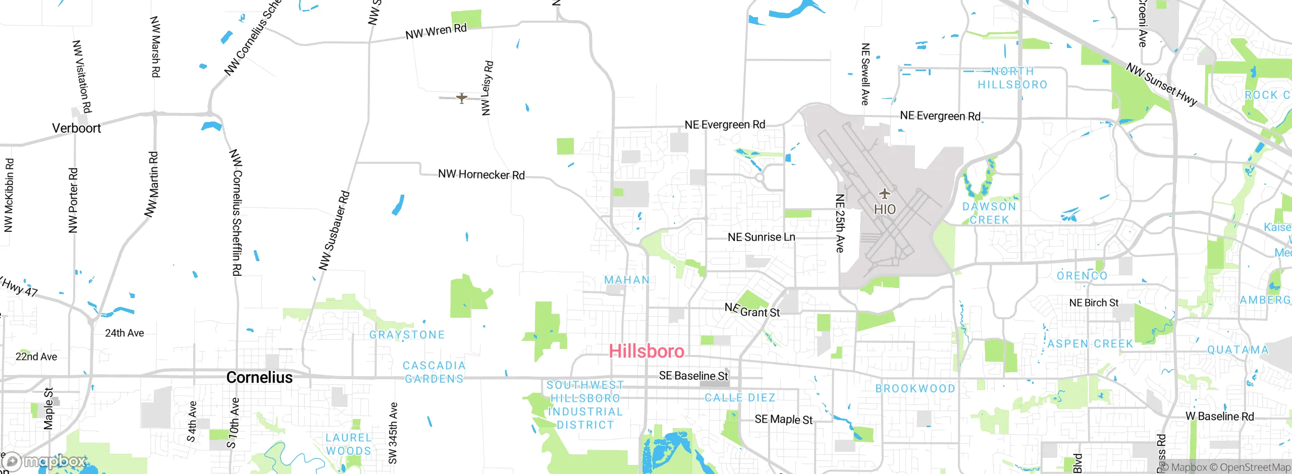 Map showing approximate location