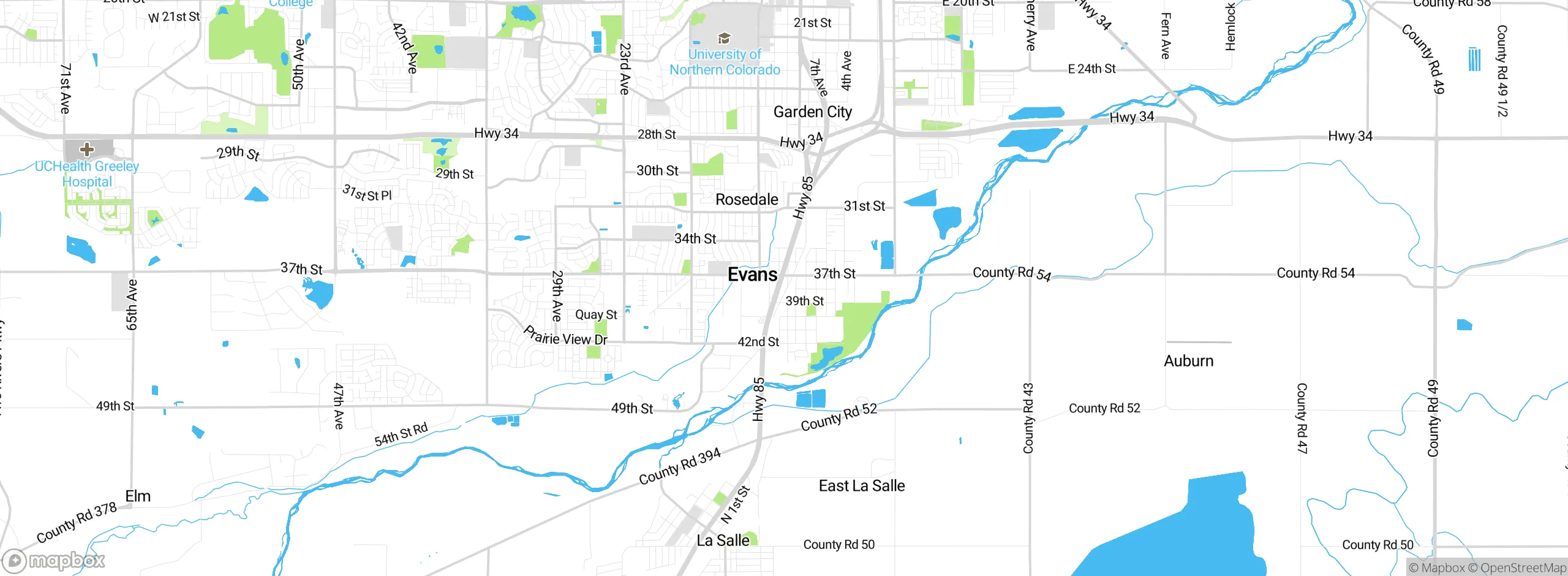 Map showing approximate location