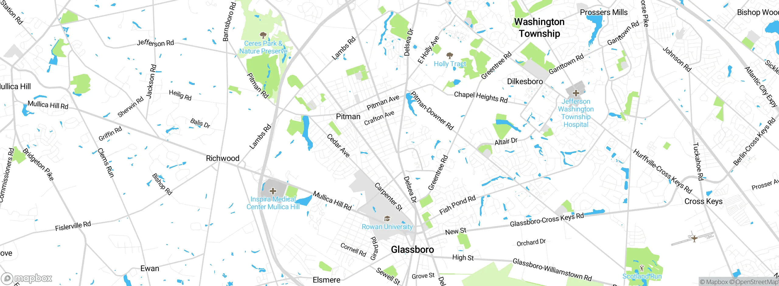 Map showing approximate location