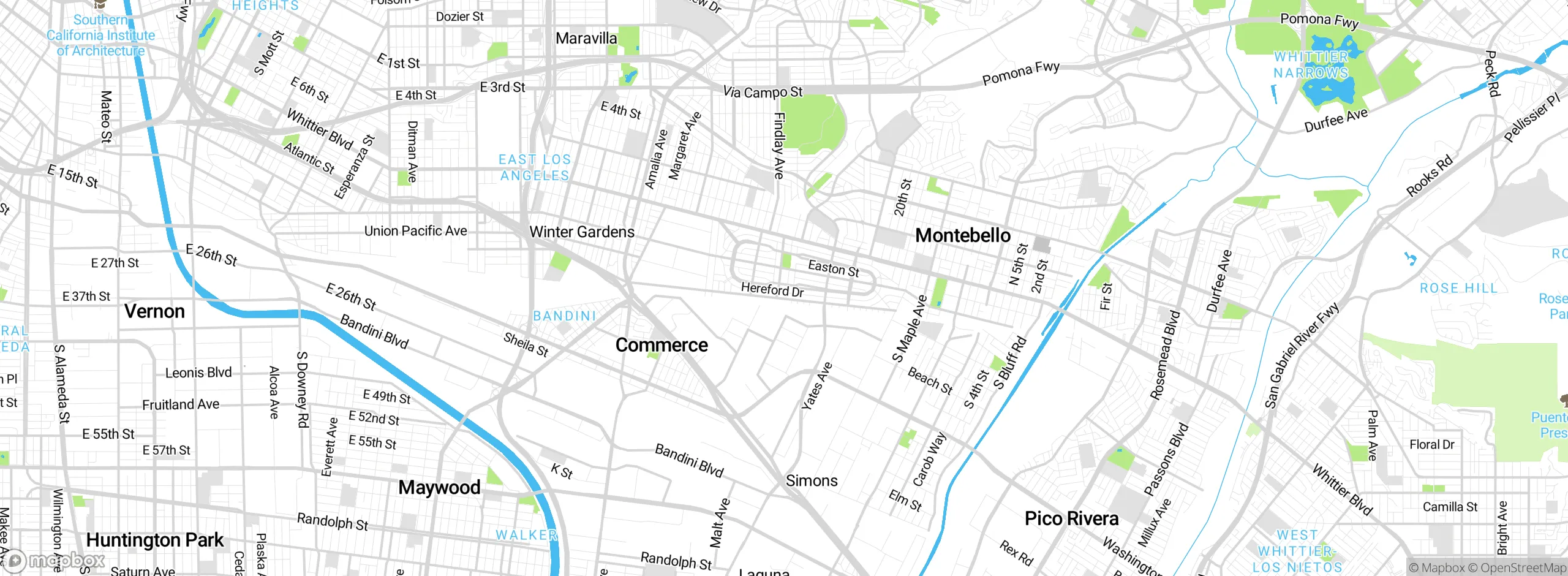 Map showing approximate location