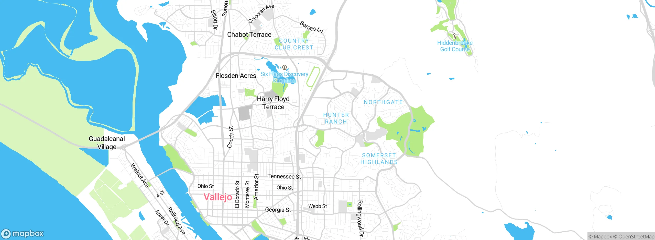 Map showing approximate location
