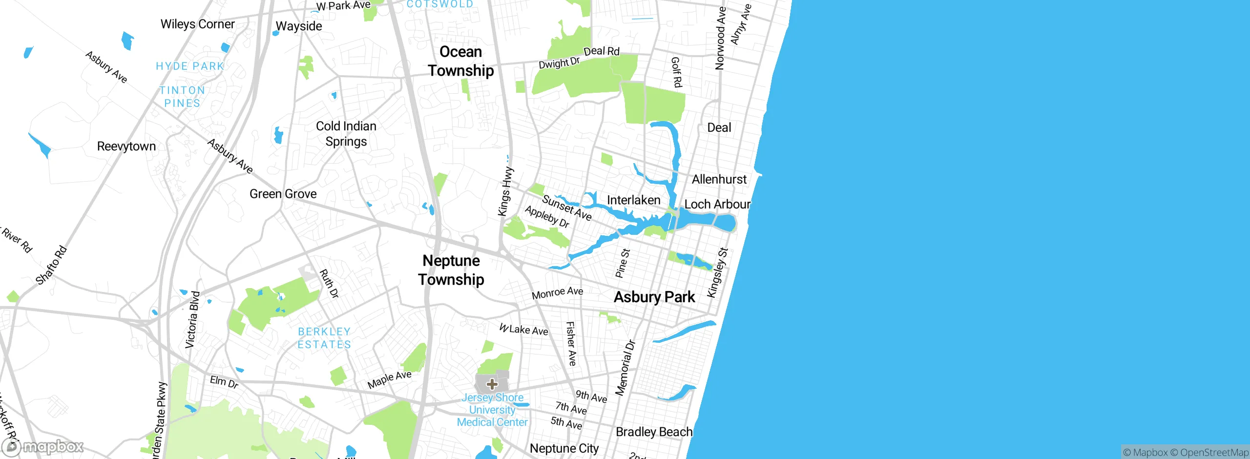Map showing approximate location