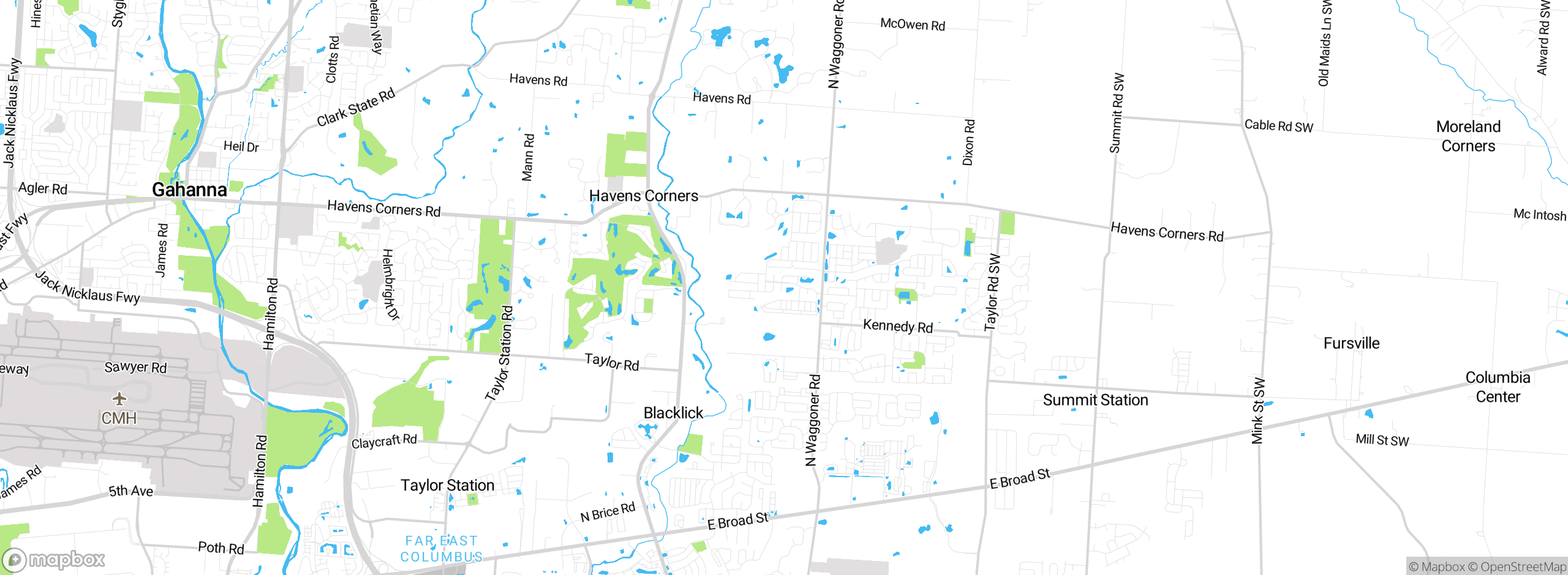 Map showing approximate location