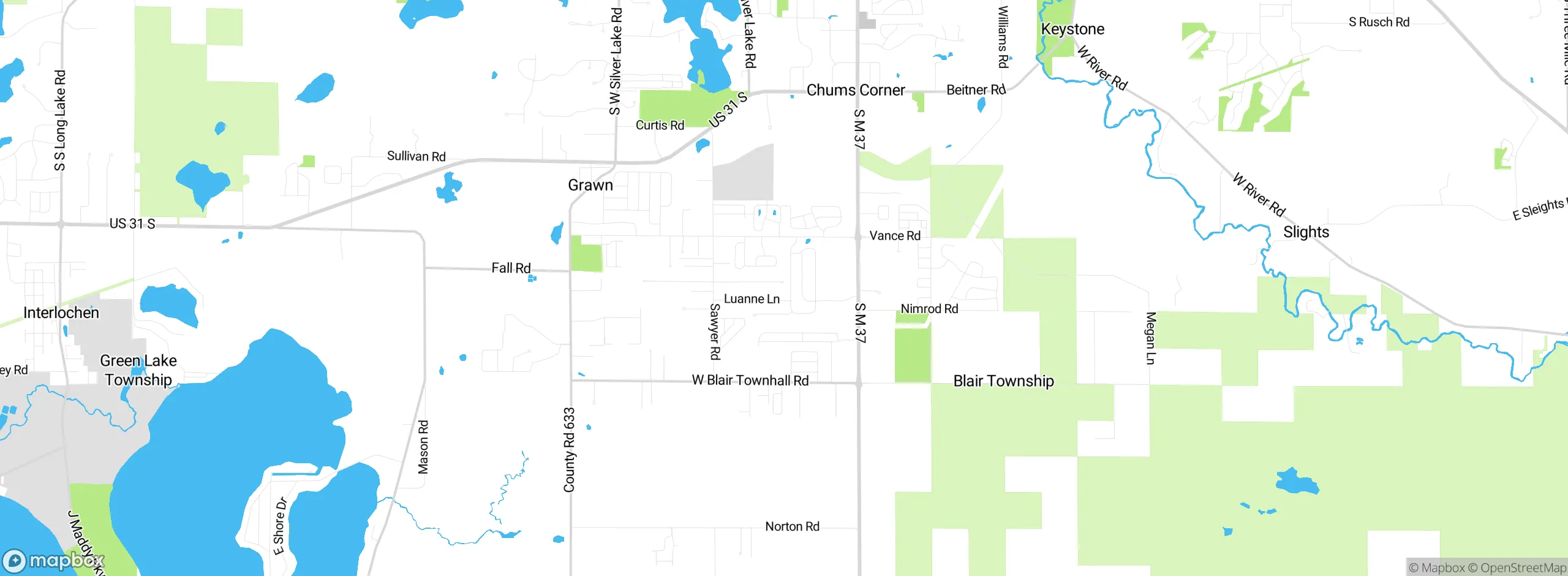 Map showing approximate location