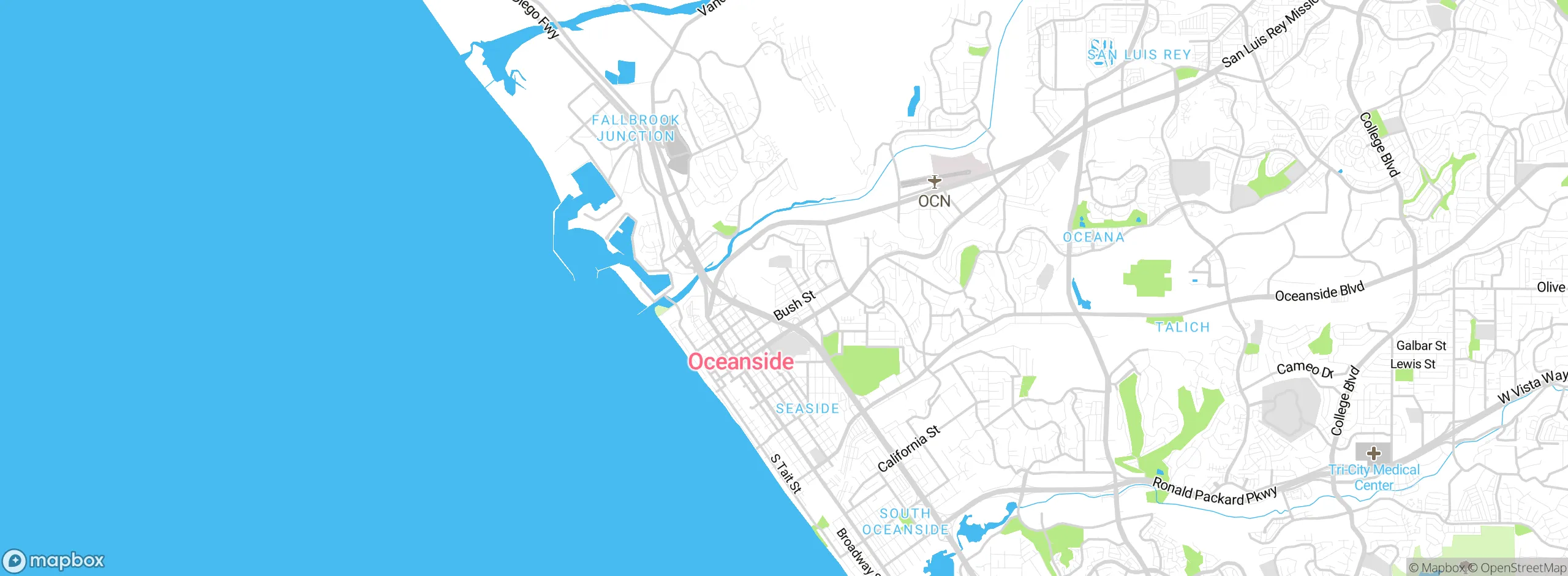 Map showing approximate location