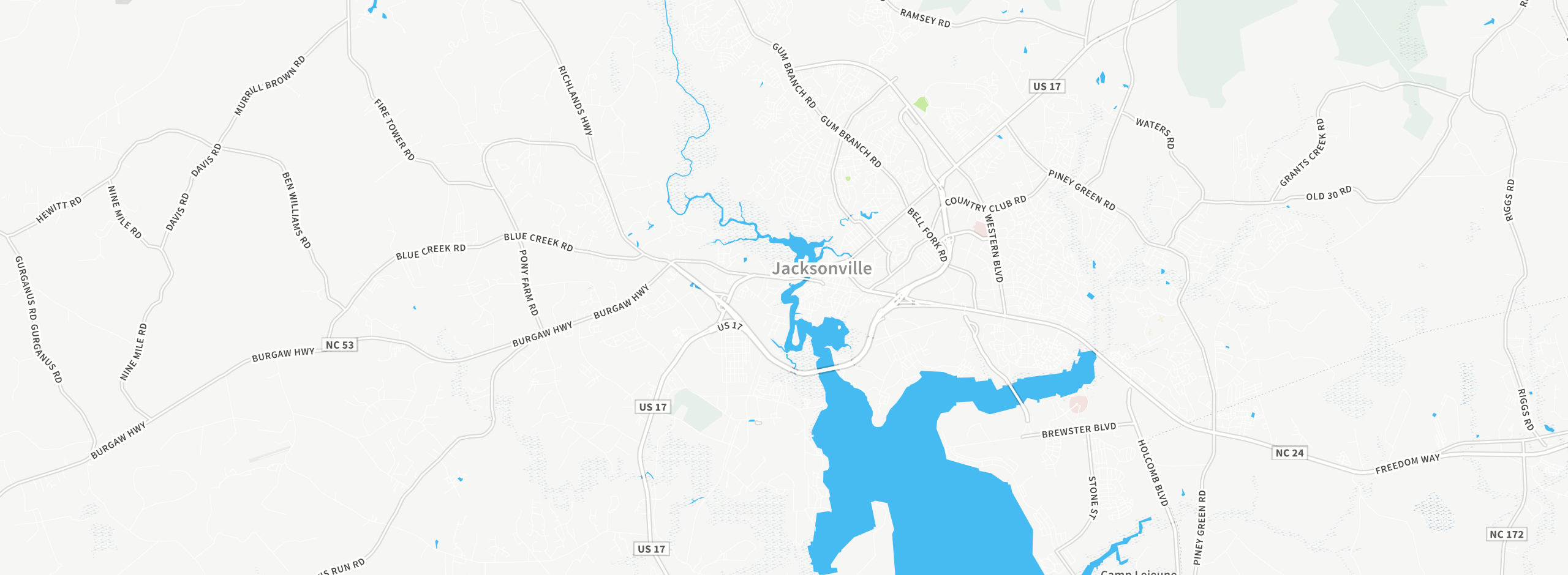 Map showing approximate location