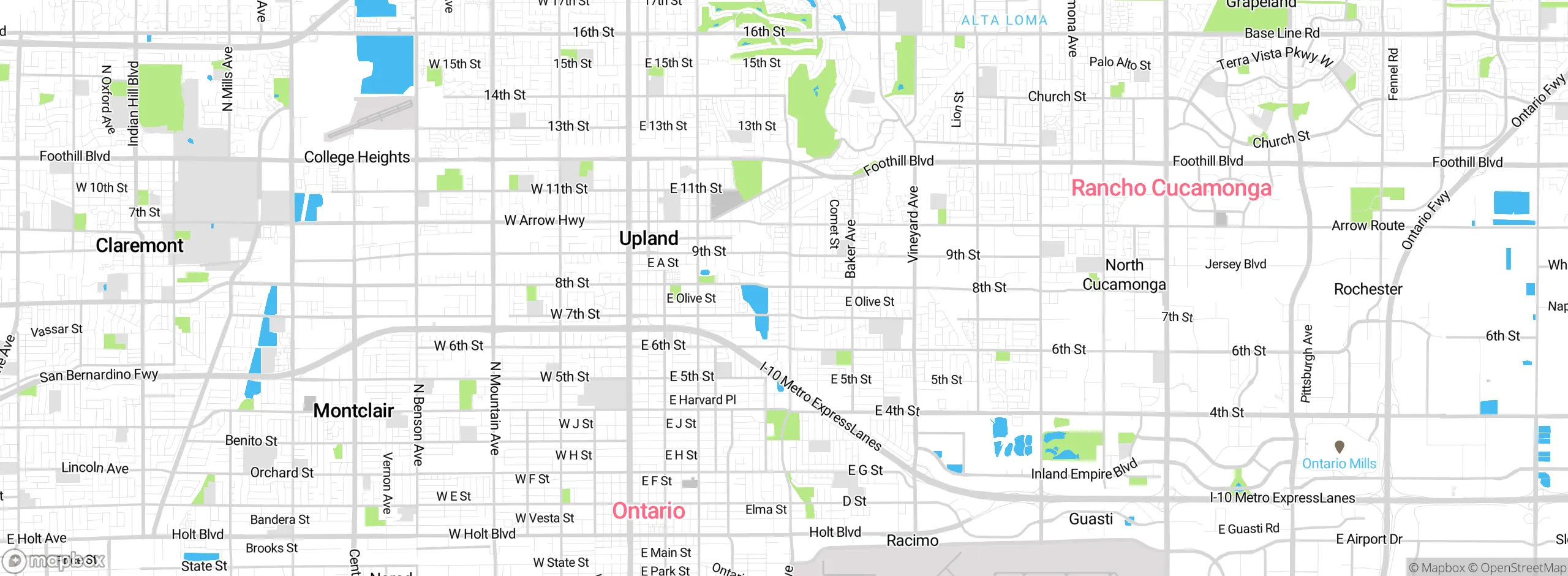 Map showing approximate location
