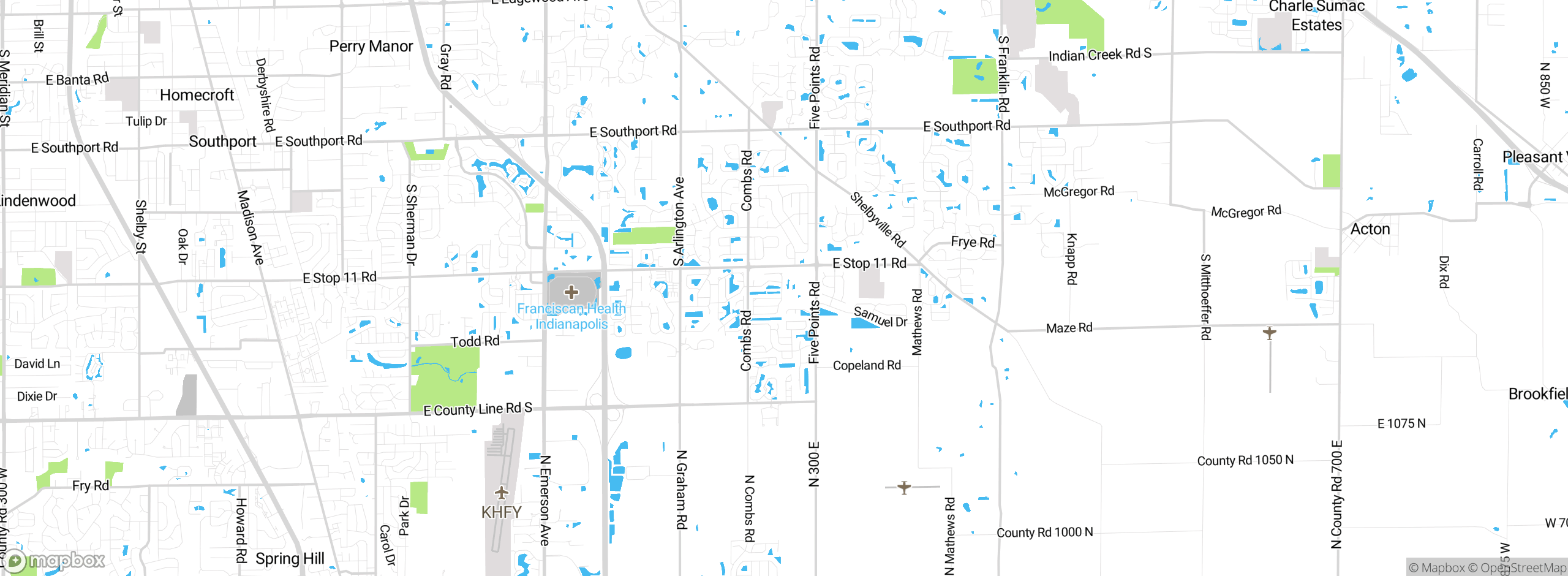 Map showing approximate location