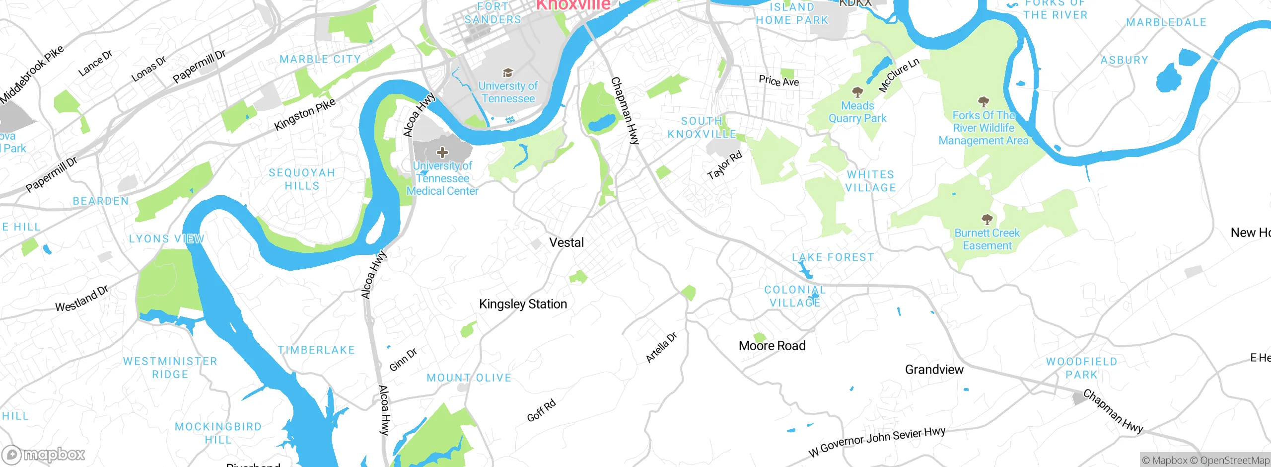 Map showing approximate location
