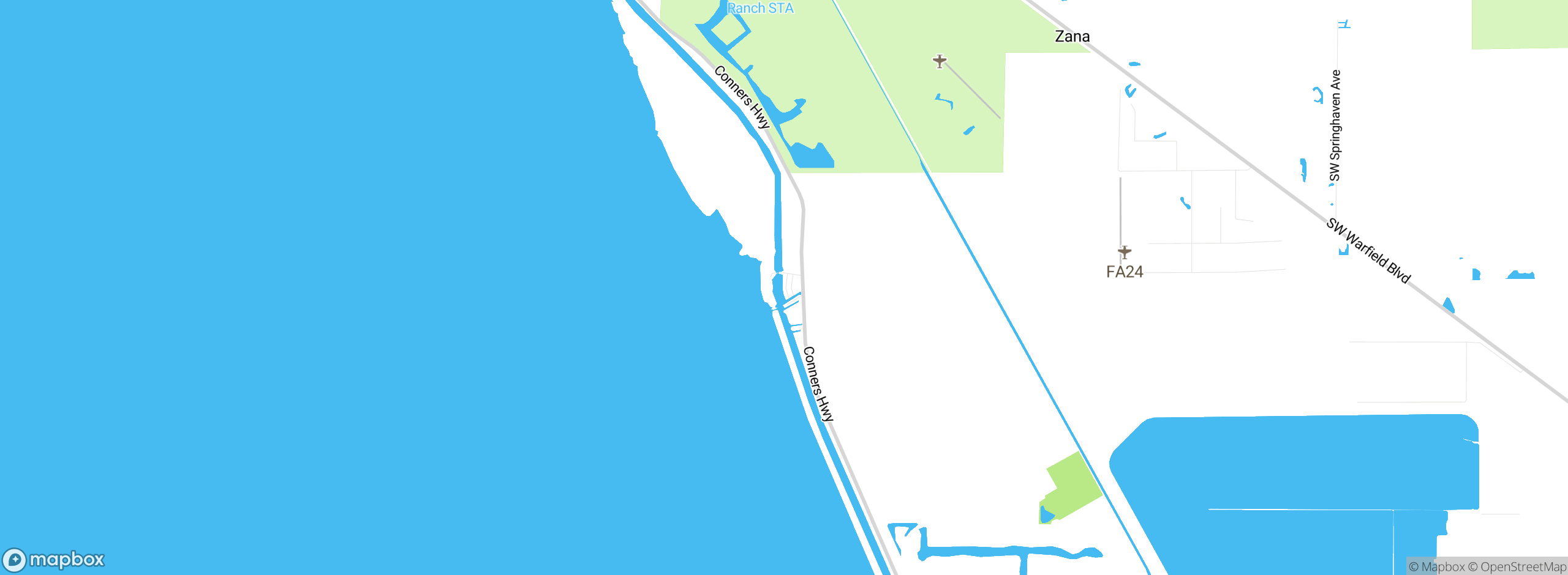 Map showing approximate location