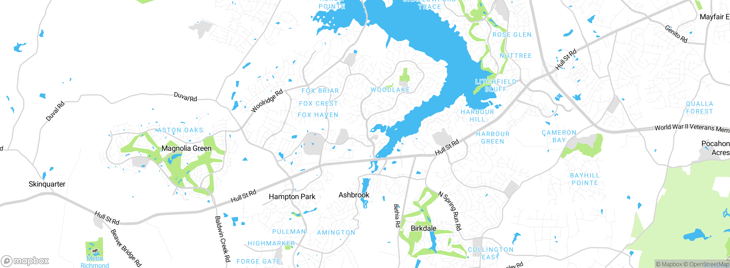 Map showing approximate location
