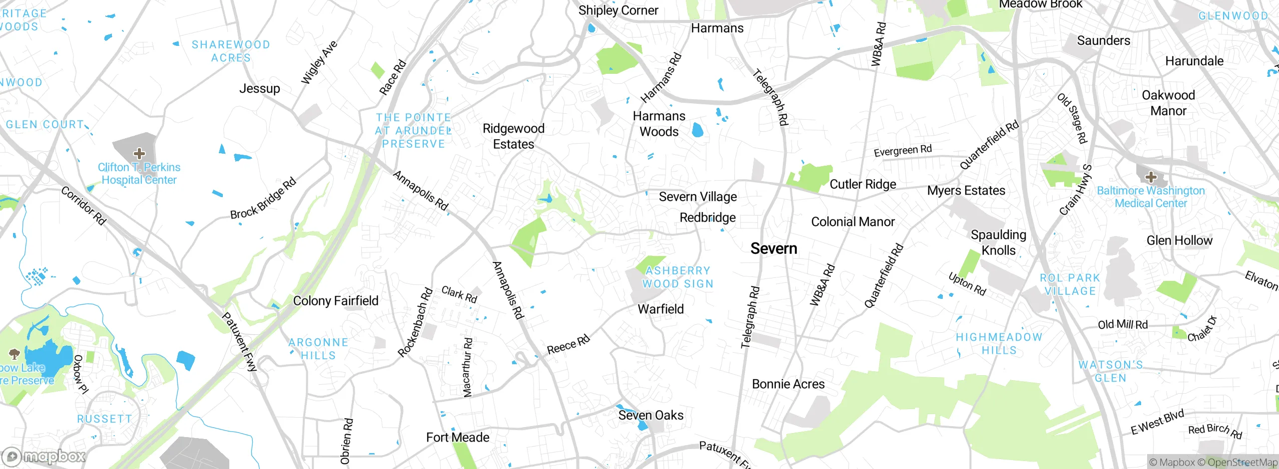 Map showing approximate location