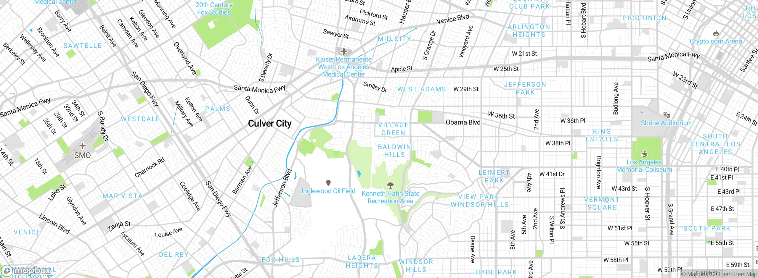 Map showing approximate location