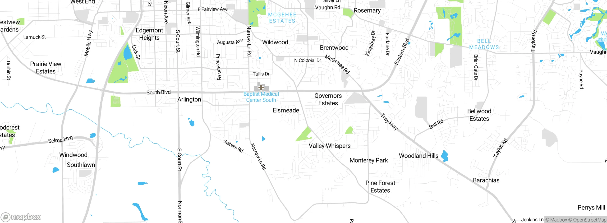 Map showing approximate location