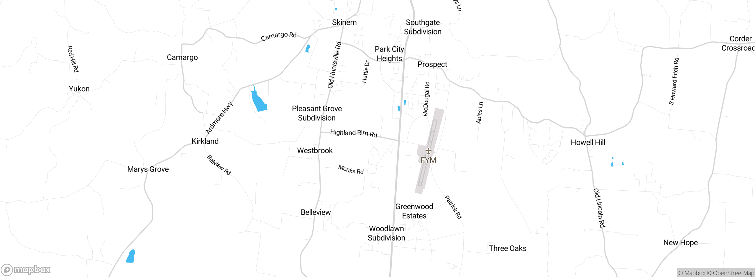 Map showing approximate location