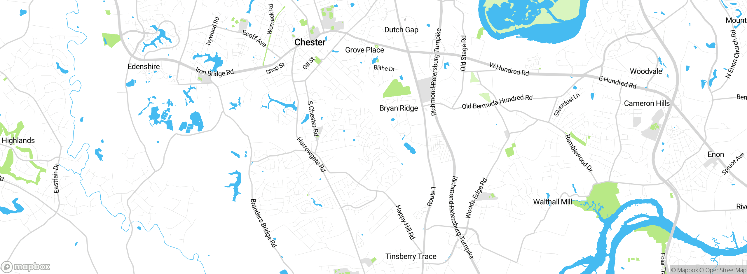 Map showing approximate location