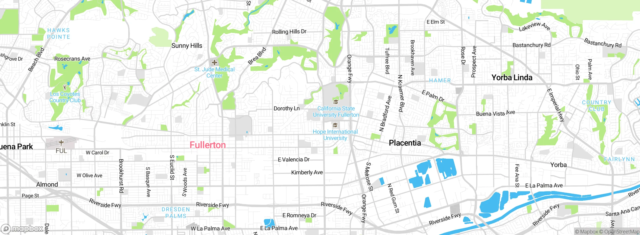 Map showing approximate location