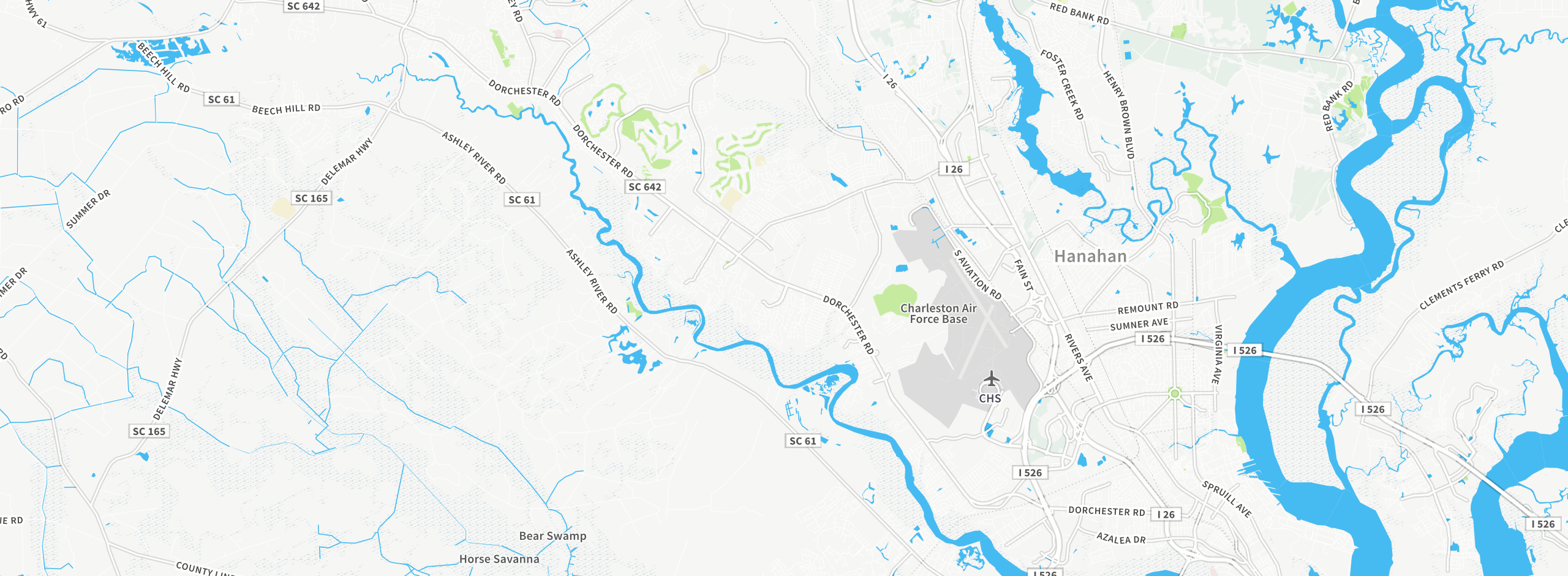 Map showing approximate location