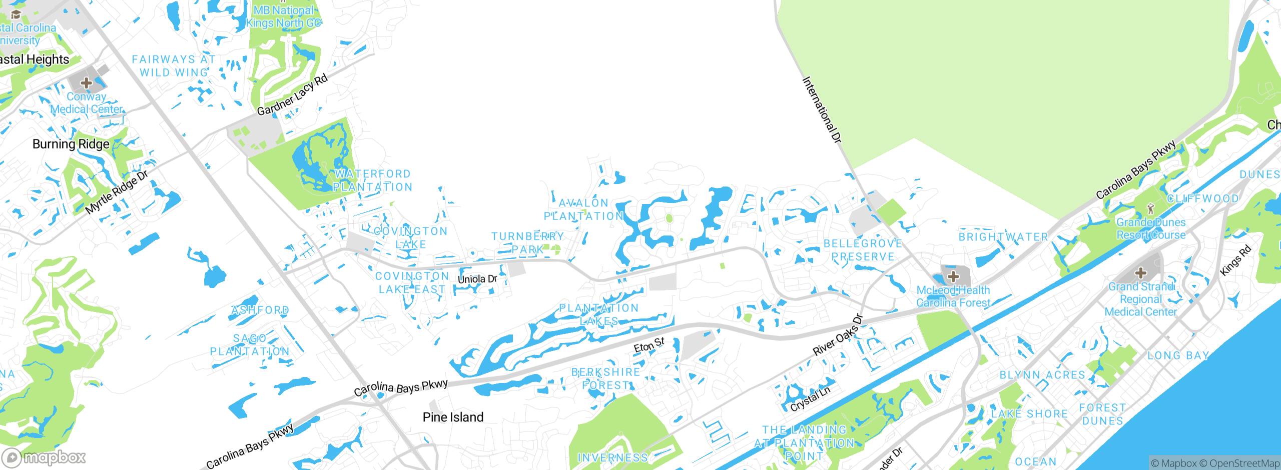 Map showing approximate location