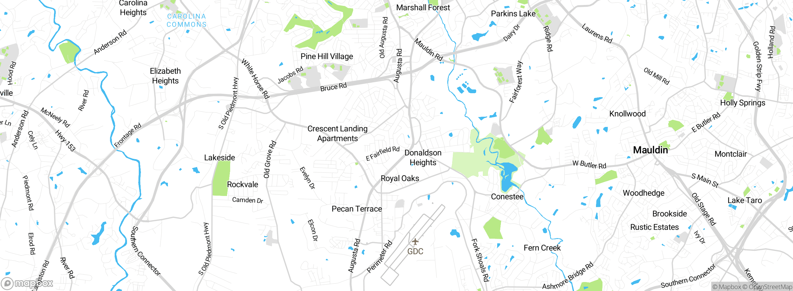 Map showing approximate location