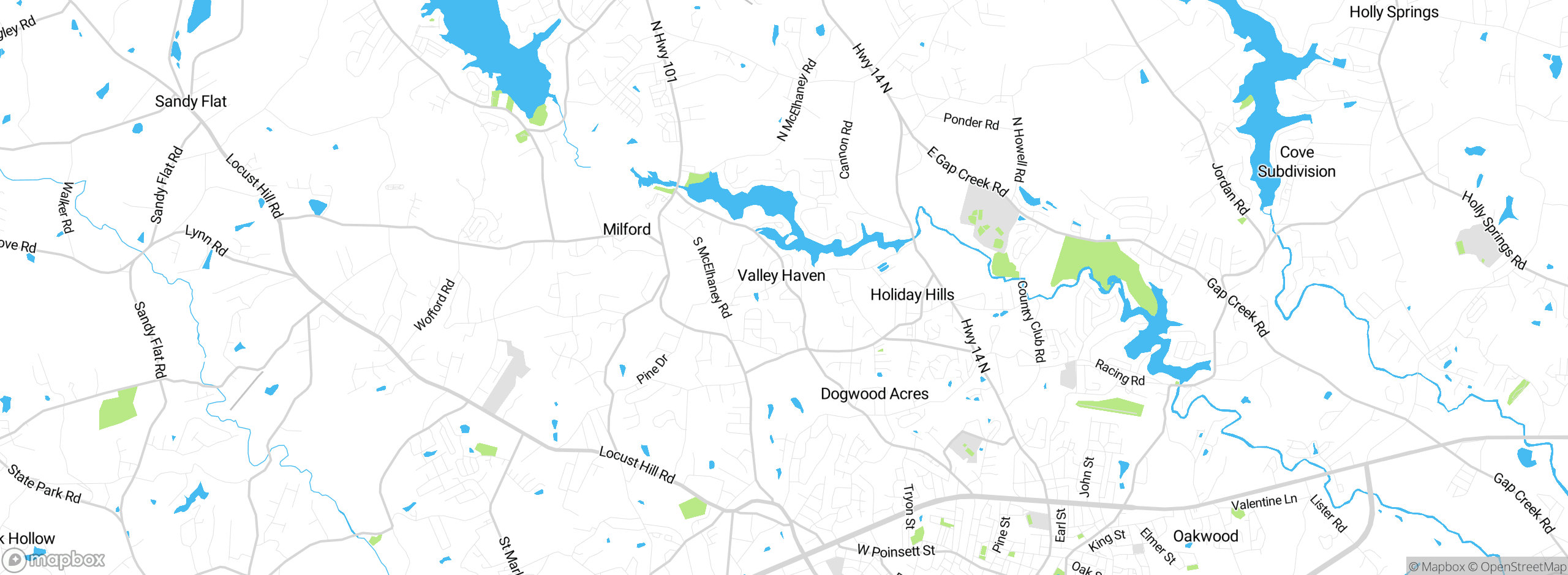 Map showing approximate location